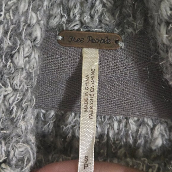 Free People Arctic Blast Pullover Turtleneck Oversized Sweater Wool Blend Size S - Picture 9 of 10